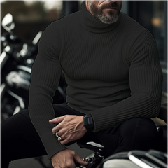 Men’s Slim-Fit Ribbed Turtleneck Sweater