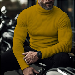 Men’s Slim-Fit Ribbed Turtleneck Sweater