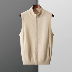 Harrington Soft Knit Zip Men's Vest - detail image 7