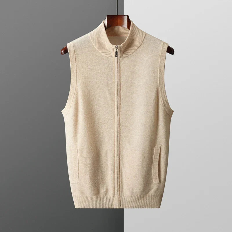 Harrington Soft Knit Zip Men's Vest - detail image 7
