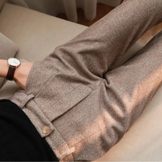 Men’s Tailored Herringbone Trousers