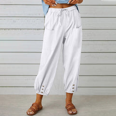 Women’s Relaxed Drawstring Cropped Trousers