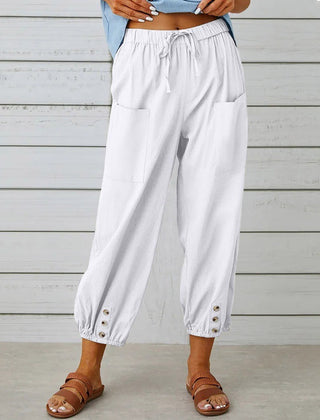 Women’s Relaxed Drawstring Cropped Trousers