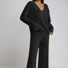 Women’s Ribbed Knit Lounge Set