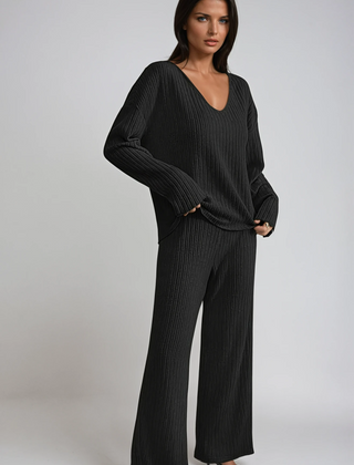 Women’s Ribbed Knit Lounge Set