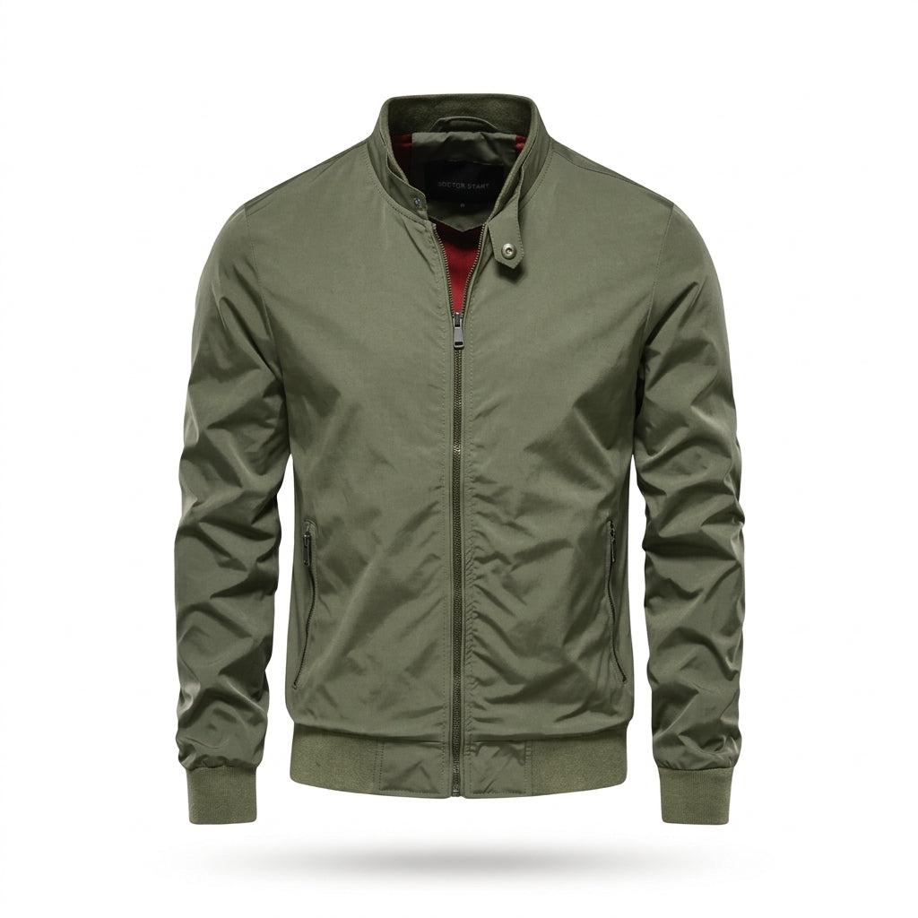Men’s Lightweight Pocket Detail Jacket in Green