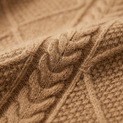 Women’s Cable-Textured High-Neck Jumper