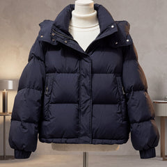 Valentina Quilted Women's Puffer Jacket - Blue