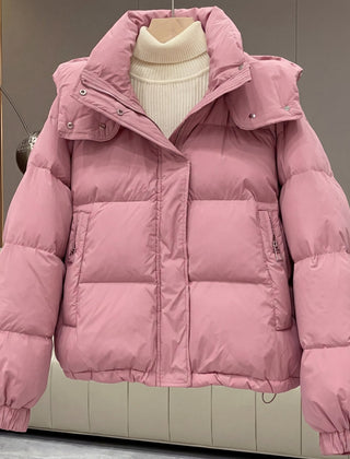 Valentina Quilted Women's Puffer Jacket - Pink