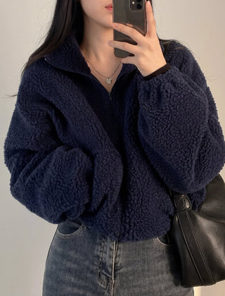 Serafina Sherpa Fleece Women's Jacket - Blue