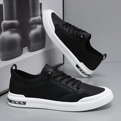 Men’s Smooth Leather Low-Top Trainers