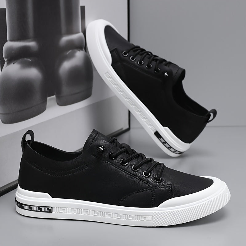 Men’s Smooth Leather Low-Top Trainers