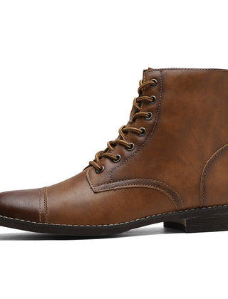Men’s Leather-Look Ankle Boots