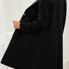 Women’s Tailored Longline Wool-Blend Coat