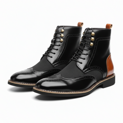 The Brogue & Rogue Men's Boots - Black