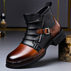 Willson Genuine Leather Men's Boots - Cognac Brown