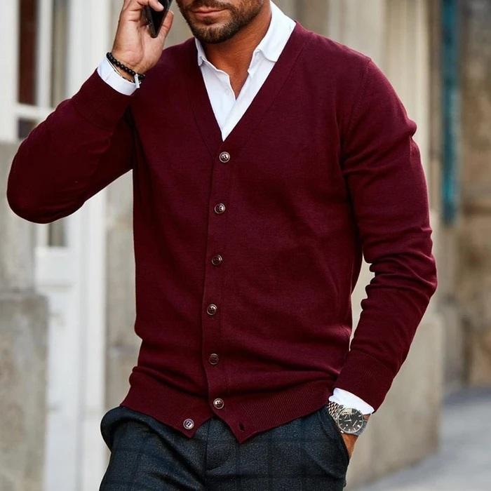 Men’s V-Neck Cardigan