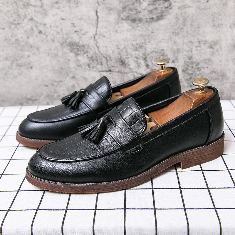 Men’s Leather-Look Tassel Loafers