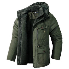 Men’s Insulated Hooded Parka Jacket