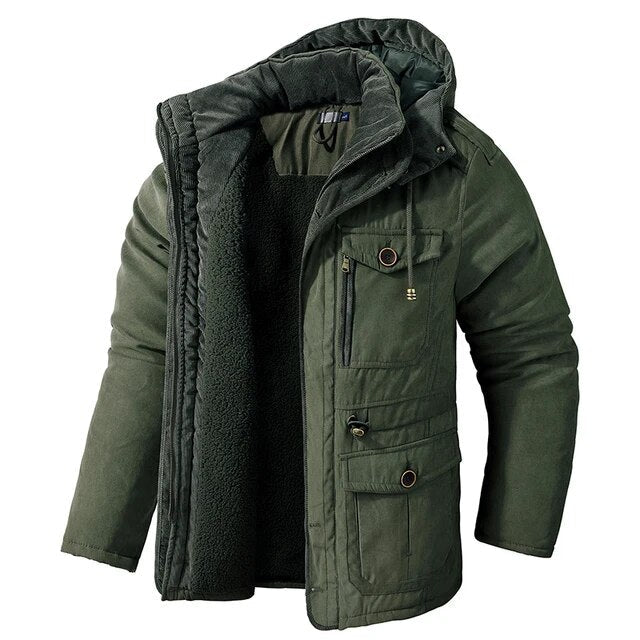 Men’s Insulated Hooded Parka Jacket