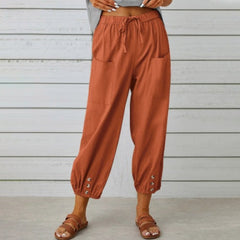 Women’s Relaxed Drawstring Cropped Trousers