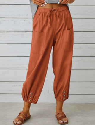 Women’s Relaxed Drawstring Cropped Trousers