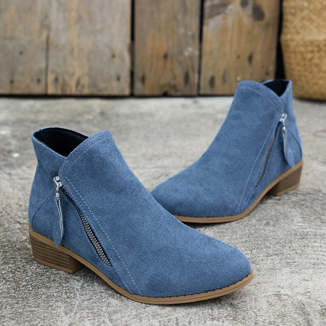 Women's Zip Ankle Boots - All-Day Comfort Fit - detail image 8