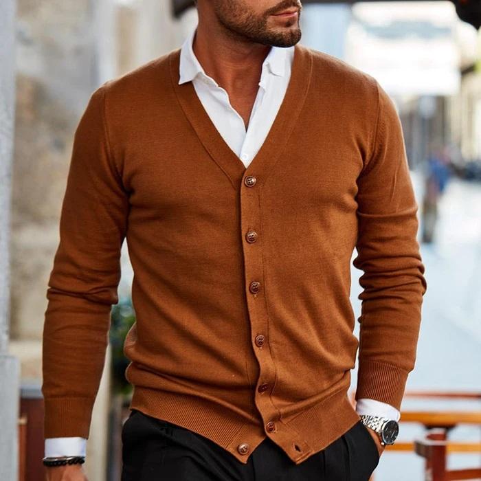 Men’s V-Neck Cardigan