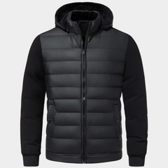 Valerio Hybrid Down Men's Jacket - Black