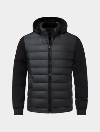 Valerio Hybrid Down Men's Jacket - Black