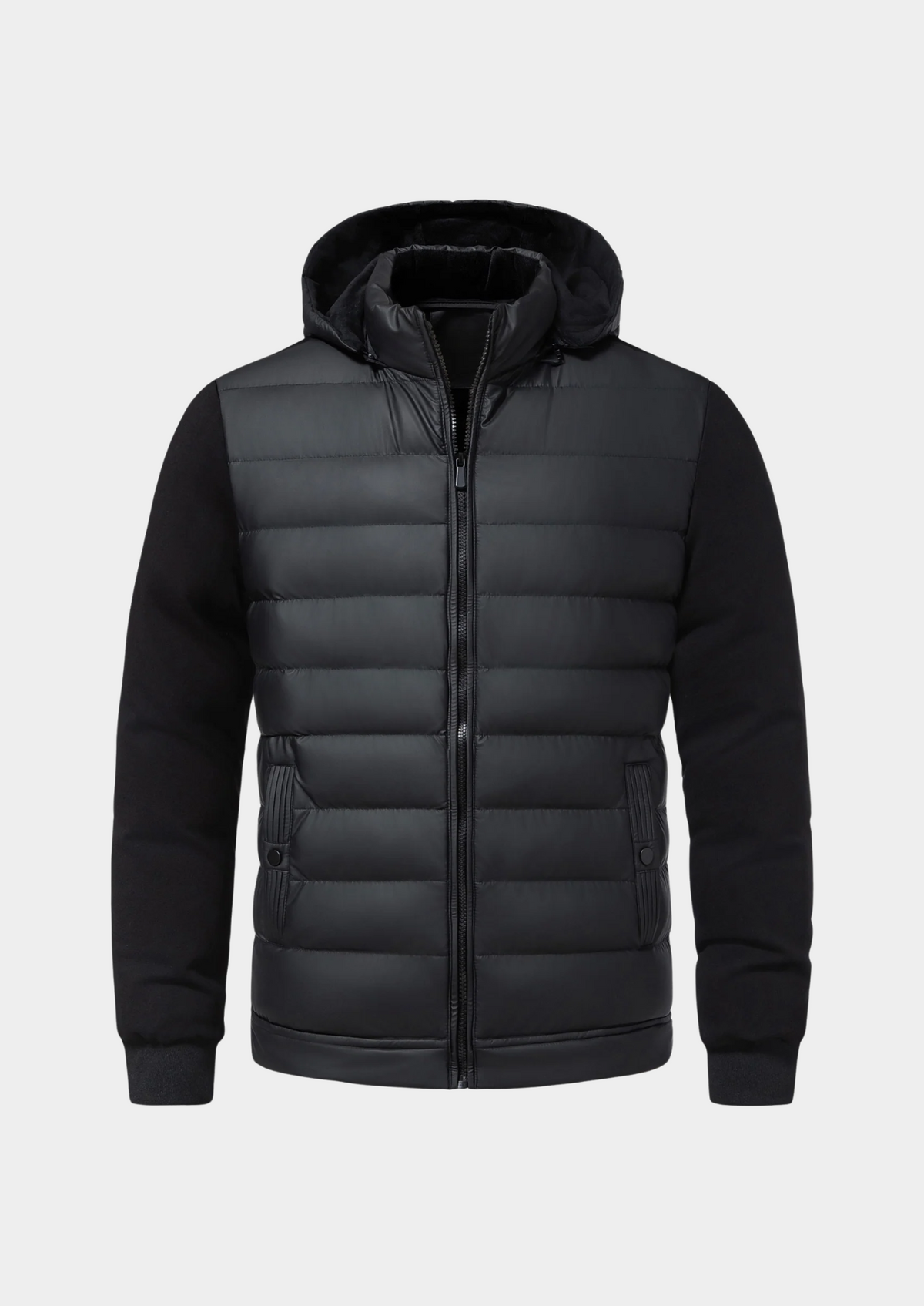 Valerio Hybrid Down Men's Jacket - Black