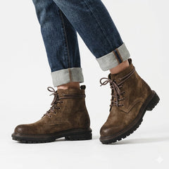 Men’s Vintage Rugged Lace-Up Boots