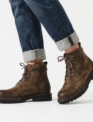 Men’s Vintage Rugged Lace-Up Boots