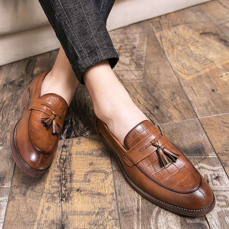 Men’s Leather-Look Tassel Loafers