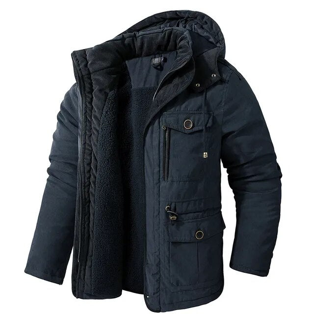 Men’s Insulated Hooded Parka Jacket
