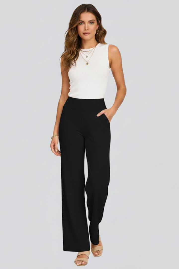 Women’s High-Waisted Wide-Leg Trousers
