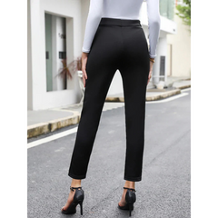 Women’s High-Waist Stretch Tapered Trousers