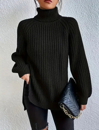 Women's Houstona Turtleneck Jumper - Black