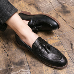 Men’s Leather-Look Tassel Loafers
