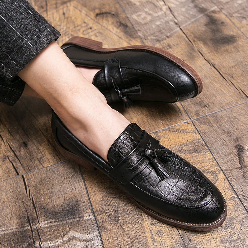 Men’s Leather-Look Tassel Loafers