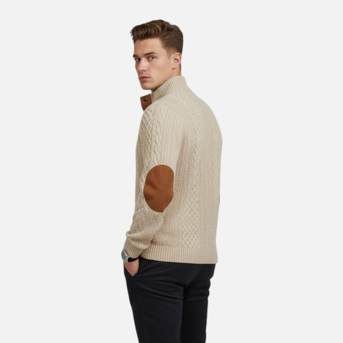 Men’s Textured Knit Pullover