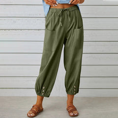 Women’s Relaxed Drawstring Cropped Trousers