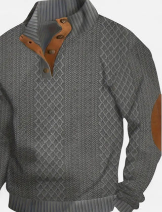 Men’s Textured Knit Pullover