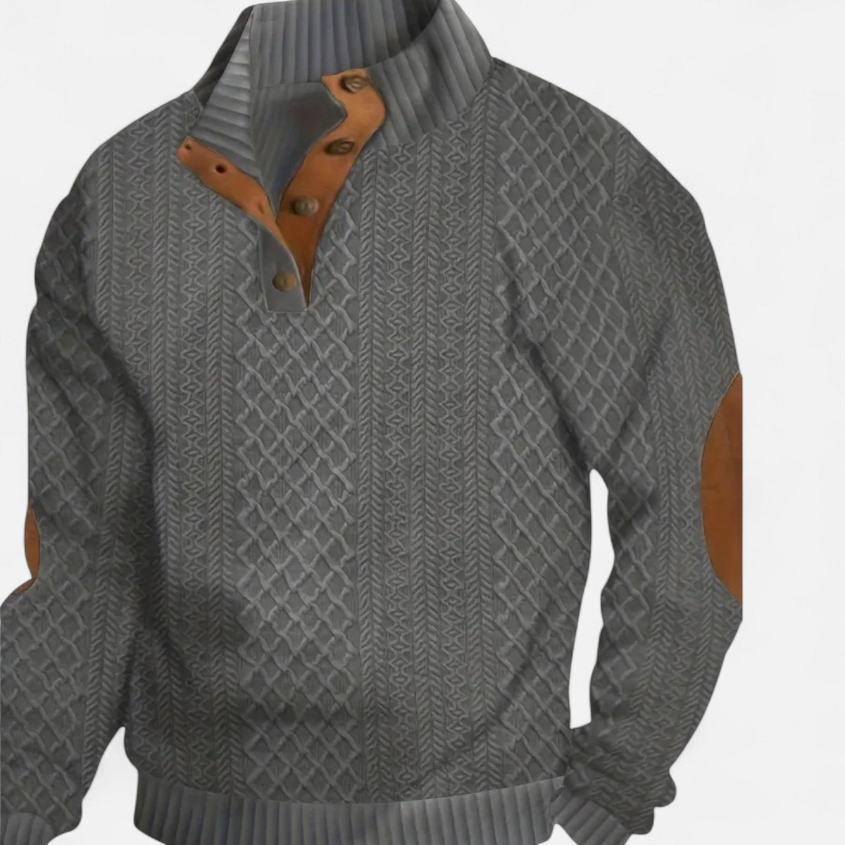 Men’s Textured Knit Pullover