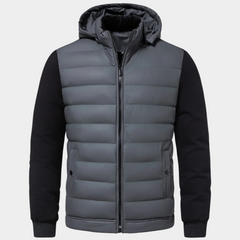 Valerio Hybrid Down Men's Jacket - Grey