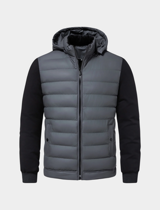 Valerio Hybrid Down Men's Jacket - Grey