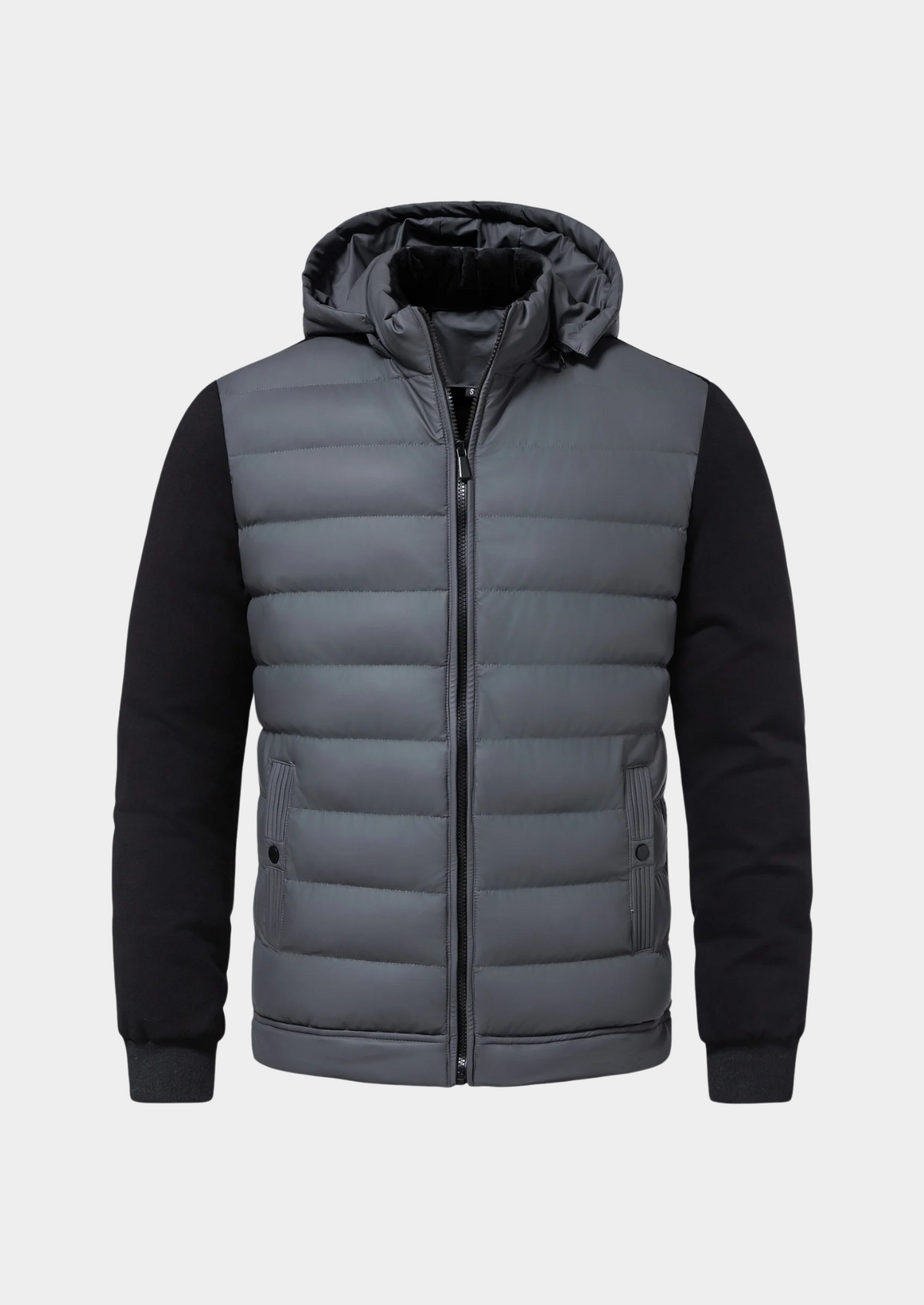 Valerio Hybrid Down Men's Jacket - Grey