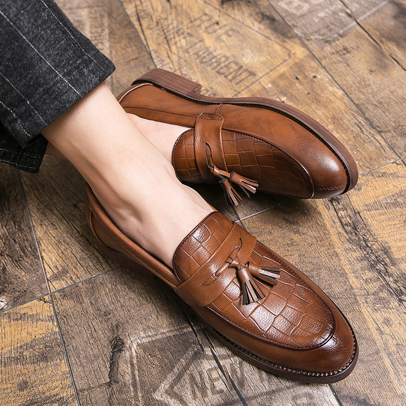 Men’s Leather-Look Tassel Loafers