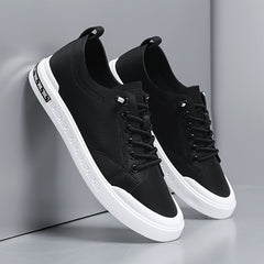 Men’s Smooth Leather Low-Top Trainers