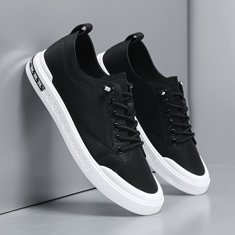Men’s Smooth Leather Low-Top Trainers